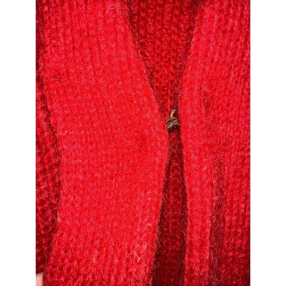 Vintage St Michael Womens Mohair Red Cardigan UK 8/10 US 36/38 EUR - Picture 3 of 9